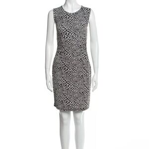 DvF Diane von Furstenberg Selene Dress Ruched Jersey Stretch Sheath {$348} Sz 6